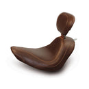 Wide Tripper Solo Seat With Rider Backrest Brown For 06-10 FXST