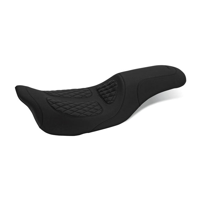 Fastback 2-Up Seat By Perewitz Black For 08-21 Touring