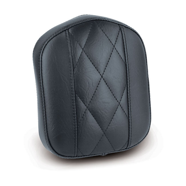 Oem Style Sissy Bar Pad Black Diamond - 9 x 7.5 Inch