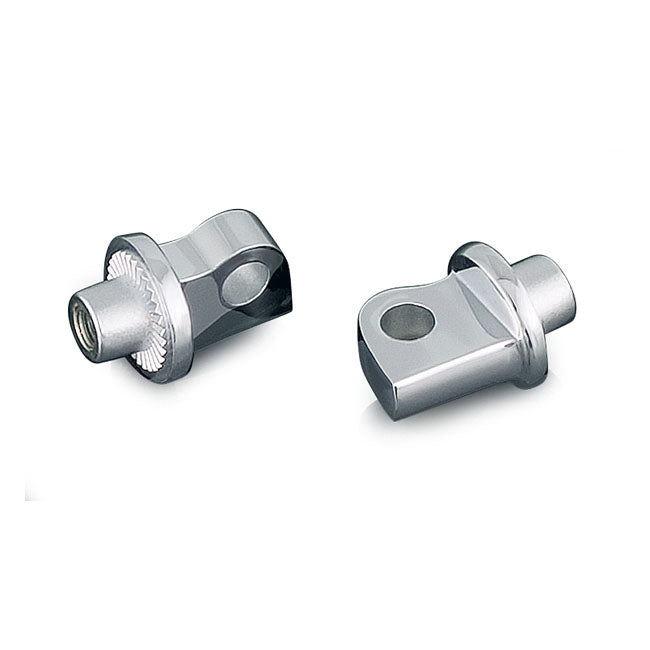 Splined Male Mount Peg Adapters Chrome