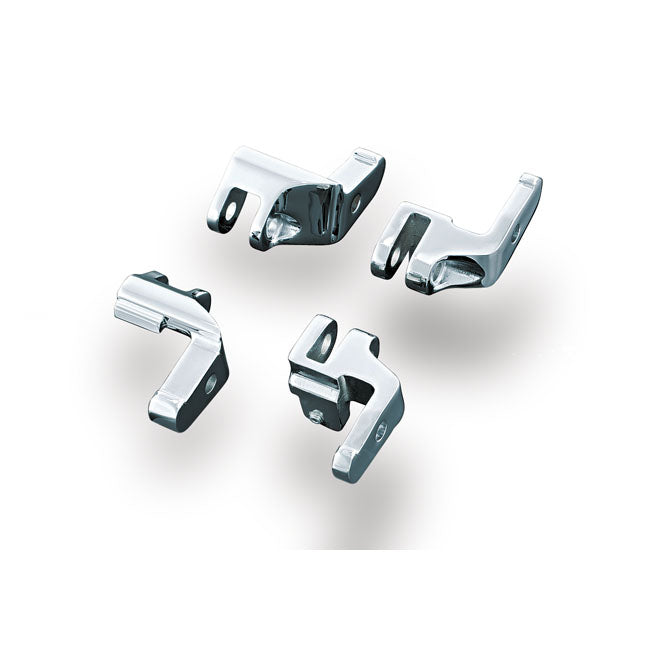 Rider Floorboard Relocator Brackets For 97-16 Electra Glides