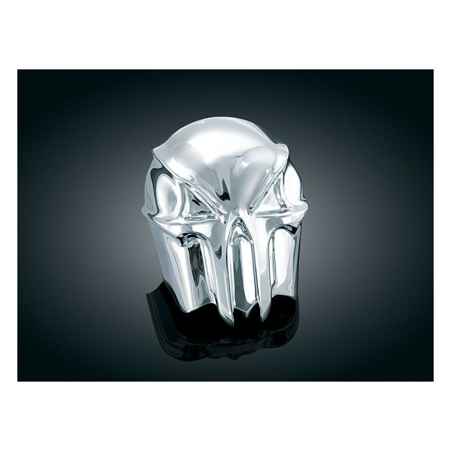 Skull Horn Cover Chrome For 93-21 H-D With Side Mounted Horn