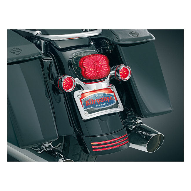 Curved License Plate Mount Chrome