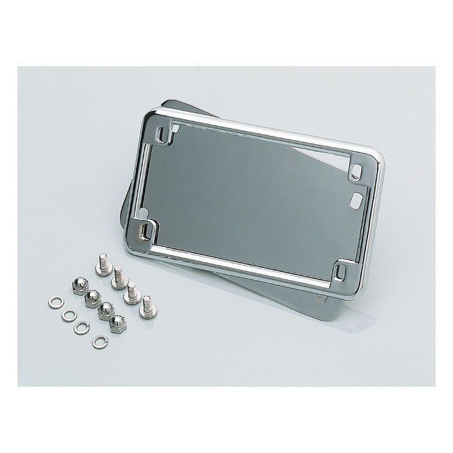 License Frame & Backplate Set Chrome