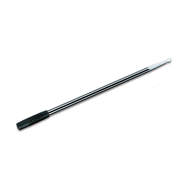 Billet Antenna Round / Grooved Black & Raw Aluminum