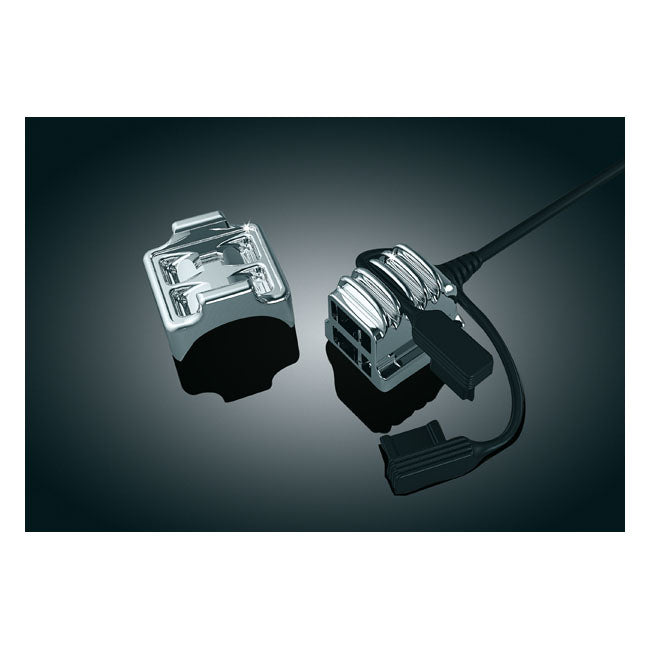 Universal Handlebar USB Charger / Power Point Chrome