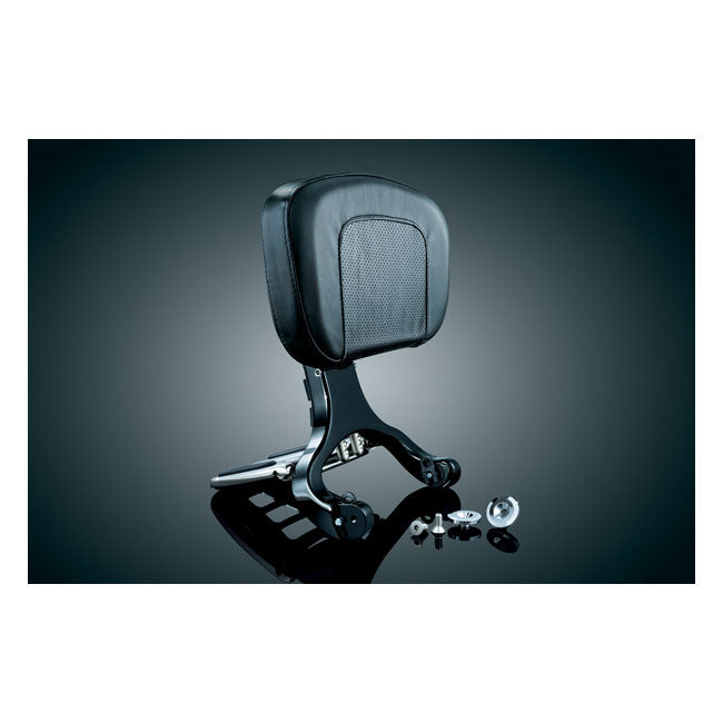 Multi-Purpose Rider & Passenger Backrest Black / Chrome