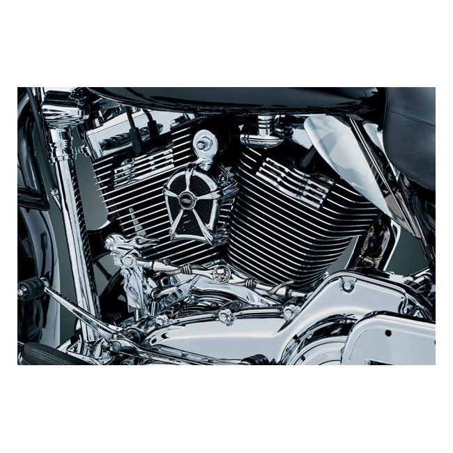 Mach 2 Horn Cover Chrome / Black Mesh Insert