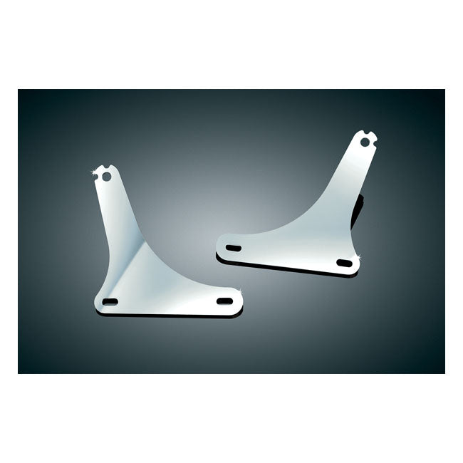 Mount Brackets For Multi-Purpose Backrest Chrome For 03-17 FLSTC/I