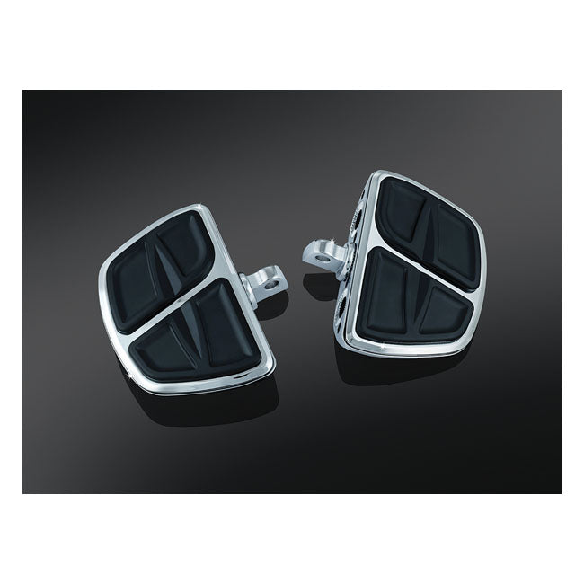 Kinetic Mini Floorboard Set Chrome For All Traditional H-D Male Mount