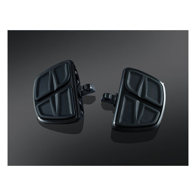 Kinetic Mini Floorboard Set Gloss Black For All Traditional H-D Male Mount