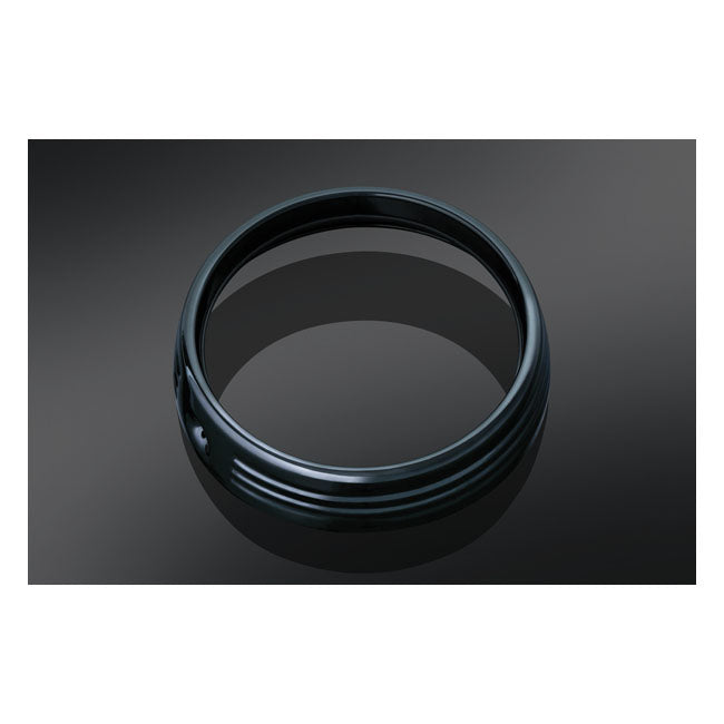 Unlit Headlight Trim Ring Gloss Black - 7 Inch