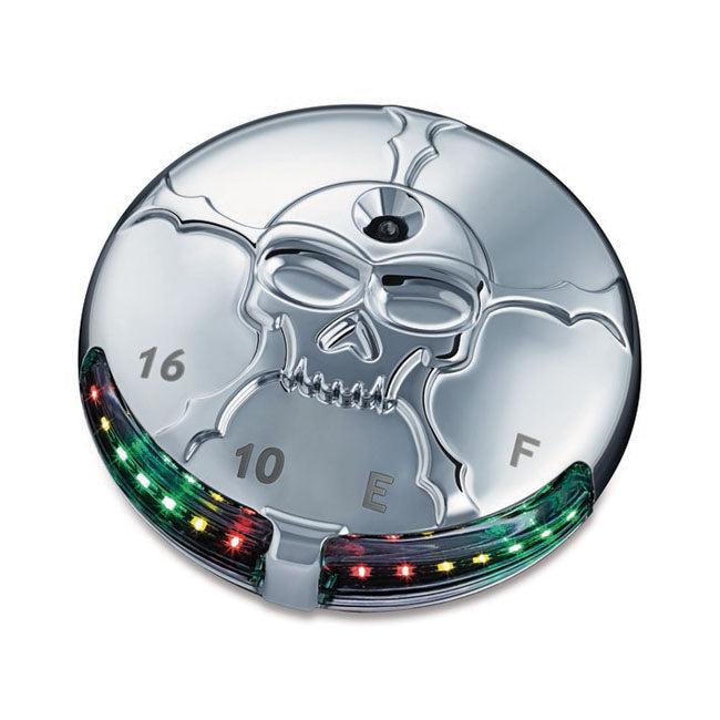 Zombie LED Fuel / Battery Gauge Chrome