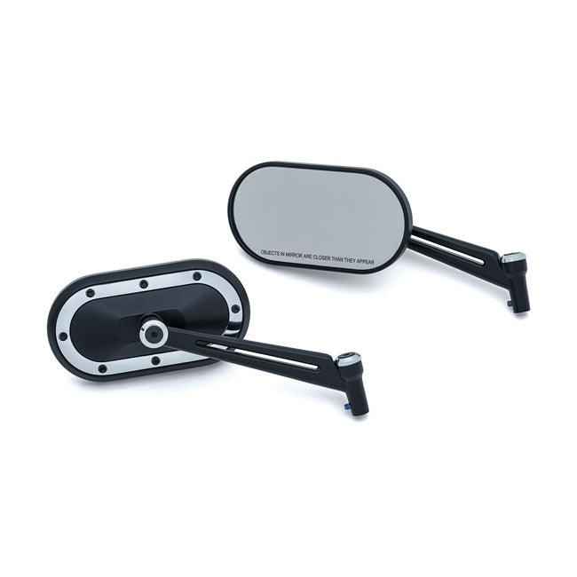 Heavy Industry Mirrors Black / Chrome