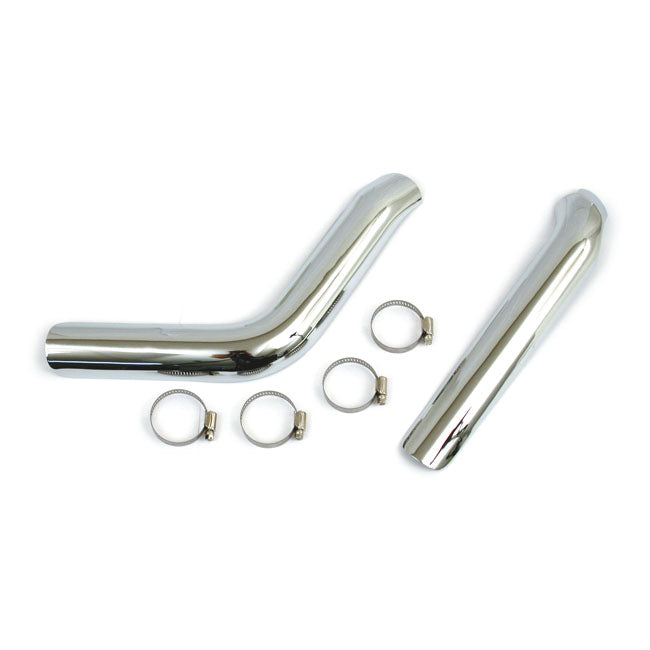 Big Twin Plain Heat Shield Set Chrome