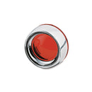 Deep Dish Bezel Chrome / Red Lenses