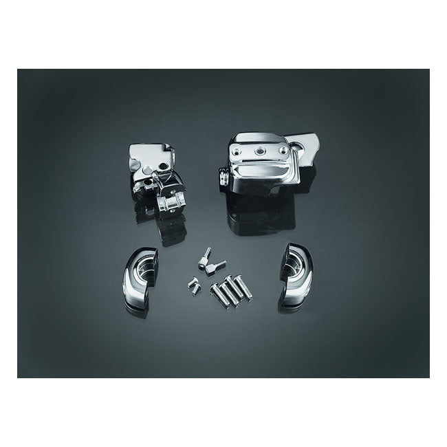 Brake & Clutch Dress-Up Kit Chrome For 96-14 NU Softail