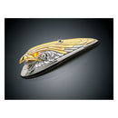 Eagle Head Front Fender Ornament Chrome / Gold
