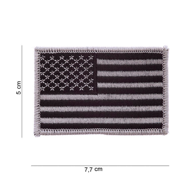 Flag USA Silver Patch