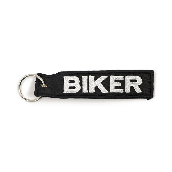 Biker Key Ring Black / White