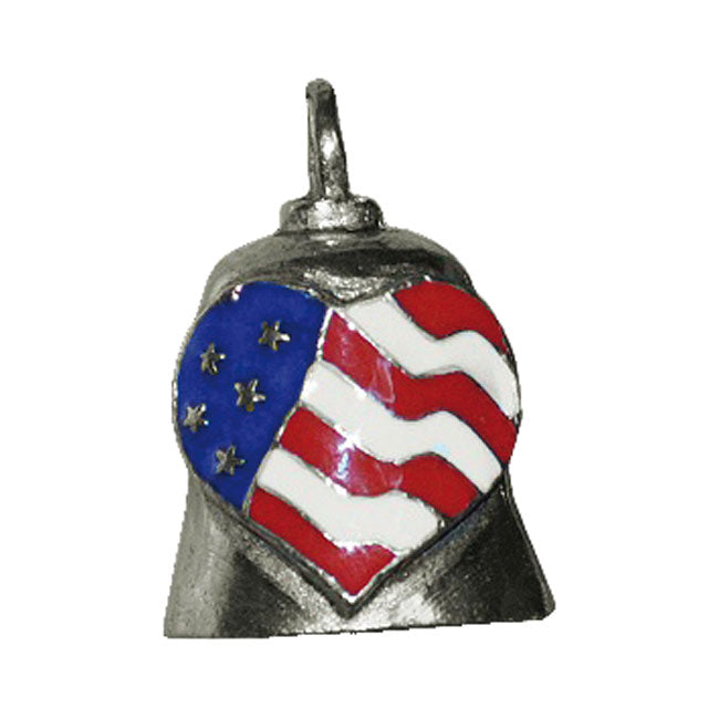 Colored American Heart Gremlin Bell