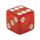Valve Stem Caps Dice Red Glitter