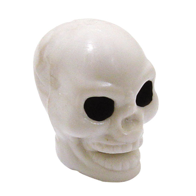 Valve Stem Caps Skull White