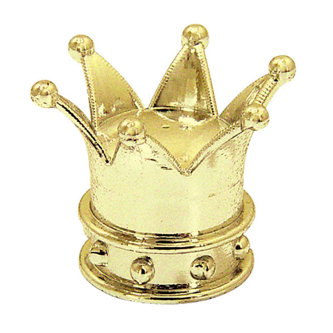 Valve Stem Caps Crown Gold