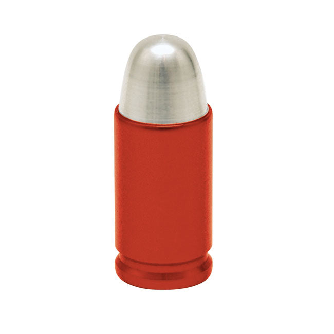 Valve Stem Caps Bullet Red