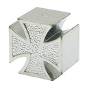 Valve Stem Caps Maltese Cross Chrome