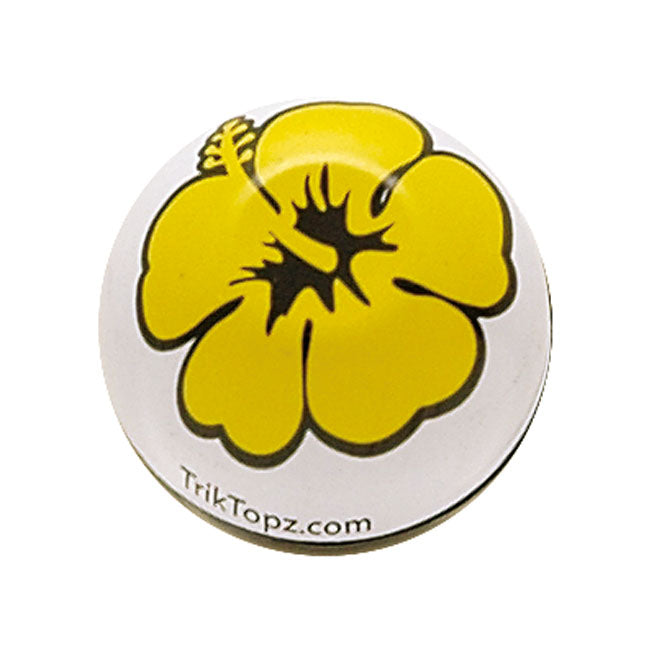 Valve Stem Caps Flower Yellow
