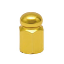 Valve Stem Caps Alloy Hex Domed Gold
