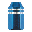 Valve Stem Caps Blue Alloy Two Tone Hex Hex Straight