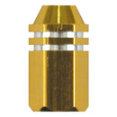 Valve Stem Caps Gold Alloy Two Tone Hex Straight