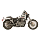 Tapered Exhaust Chrome - 38 Inch For 91-11 Dyna NU