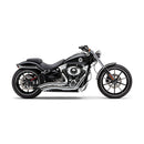 Speedster Short Swept Exhaust Chrome For 13-16 Softail FXSB Breakout NU