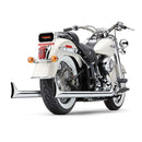 Bad Hombre Duals Exhaust With Fishtail Tips For 12-17 Softail Excl. 13-17 FXSB Breakout