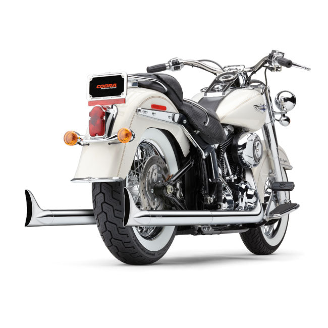 Bad Hombre Duals Exhaust With Fishtail Tips For 12-17 Softail Excl. 13-17 FXSB Breakout