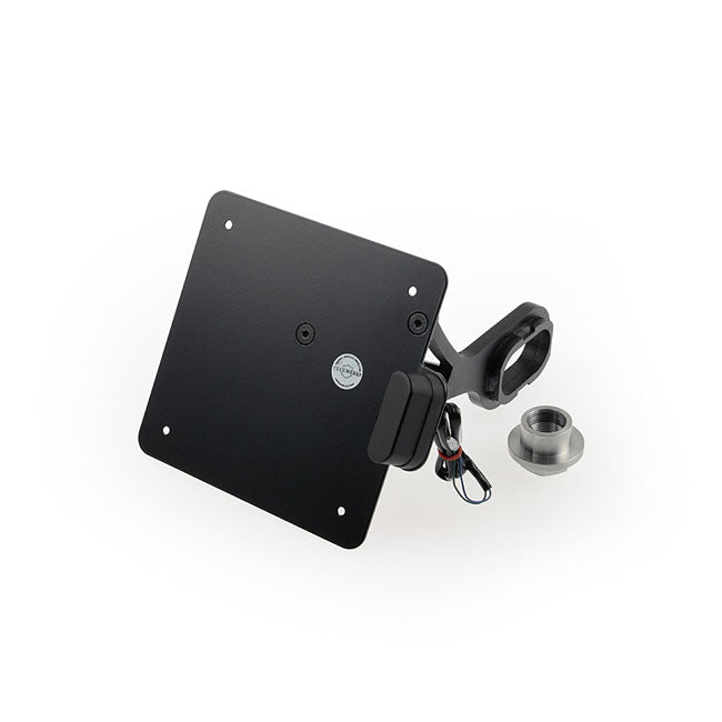 Side Mount License Plate Bracket Black Italy For 13-17 FXSB Breakout NU