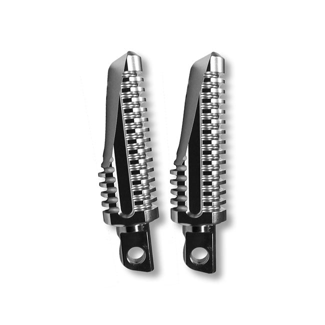 Havoc Aluminium Footpegs For All Traditional H-D Male Mount Clear