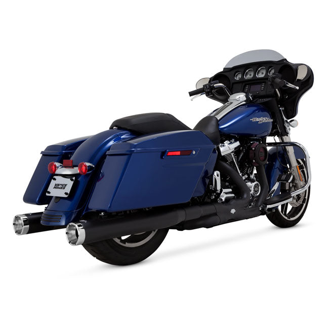 Monster Round Slip-On Mufflers Matt Black Ceramic