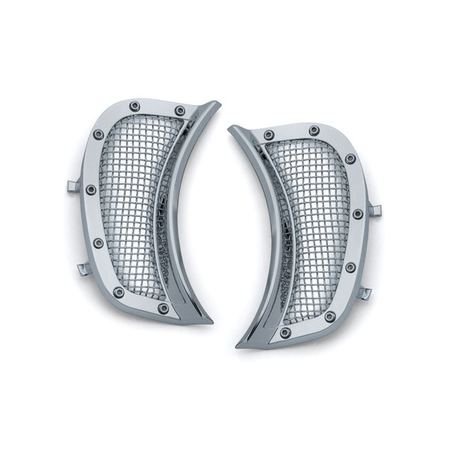 Mesh Headlamp Vent Accents Chrome