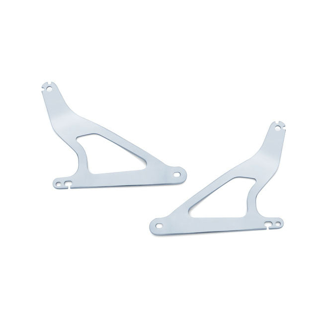 Mount Brackets For Multi-Purpose Backrest Chrome For 06-17 Dyna Excl. FLD, FXDWG, FXDF