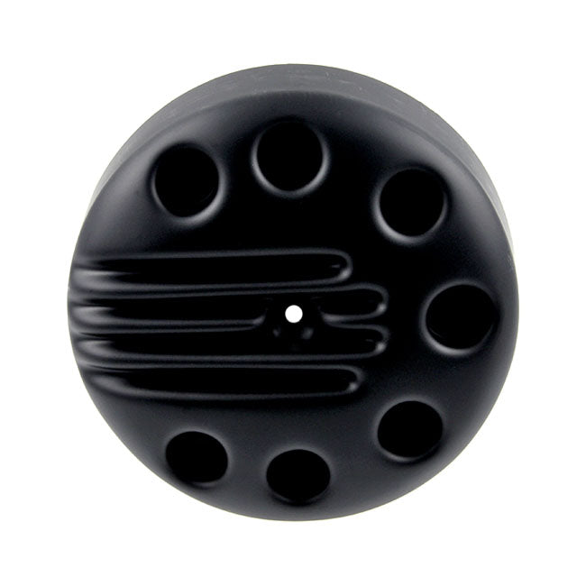 Slotted Air Cleaner Cover Matt Black For 16-22 XL With Stock Round Air Cleaner