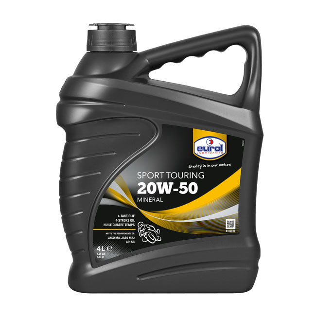 20W50 SG Jaso-MA Mineral Motor Oil - 4 Liters