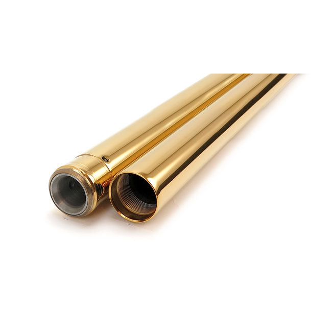 Titanium Nitride Coated 39 MM Fork Tubes Gold - 26-1/4 Inch OAL