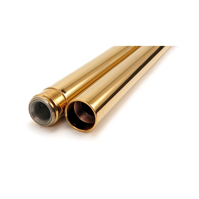 Titanium Nitride Coated 41 MM Fork Tubes Gold - 20-1/4 Inch OAL