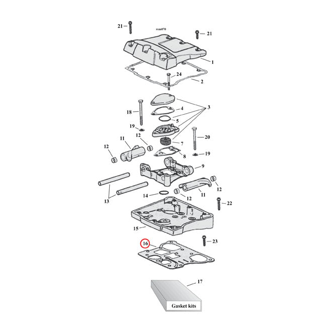 Lower Rocker Cover Gaskets For 99-17 TCA / B NU