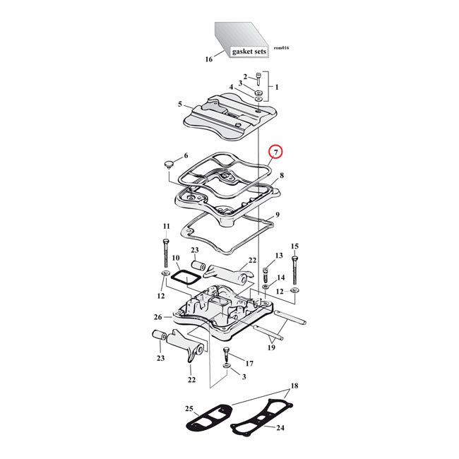 Rocker Cover Upper Cork Gaskets For 86-90 XL NU