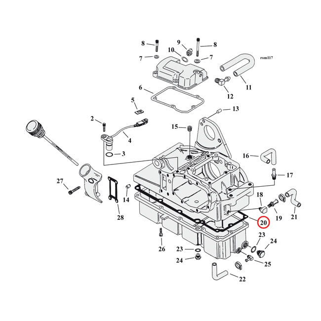 Transmission Oil Pan Gaskets For 93-98 FLT MODELS NU